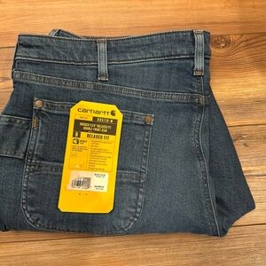 Carhartt Women's Rugged Flex Double Front Jeans BD5110-W 18 Relaxed Fit NWT